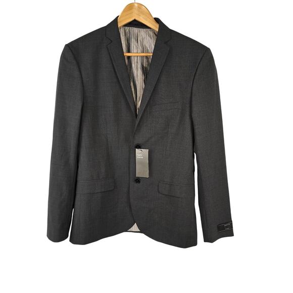 H&M Wool Slim Fit Blazer Sport Jacket Men's 38R Gray - NWT